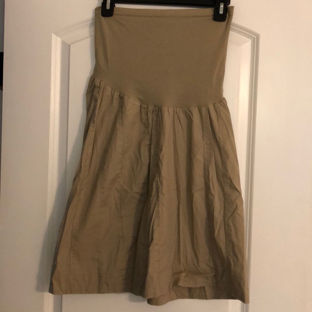 Motherhood Maternity Tan  skirt
